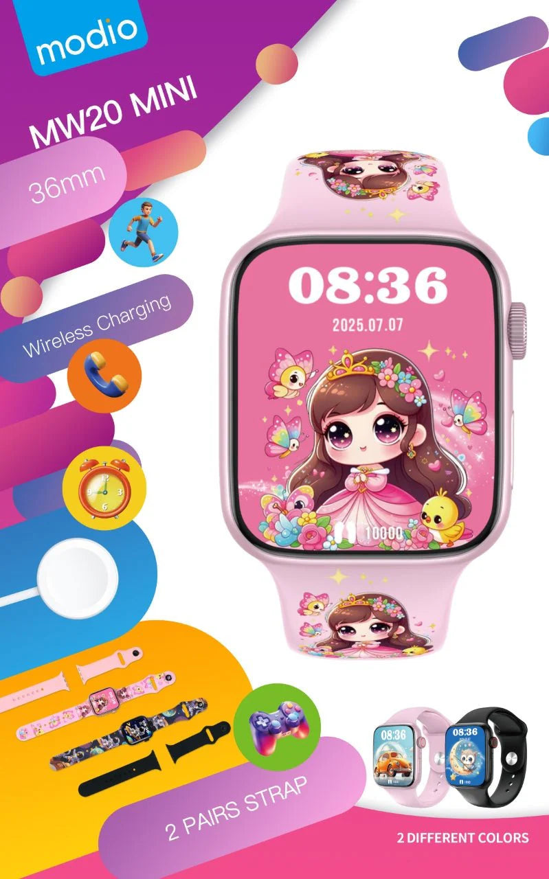 Modio - MW20 Mini Kids Smart Watch | Fun Smart Wear