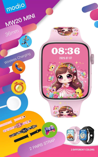 Modio - MW20 Mini Kids Smart Watch | Fun Smart Wear